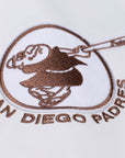 San Diego Padres Arctic White Lightweight Satin Full-Snap Jacket