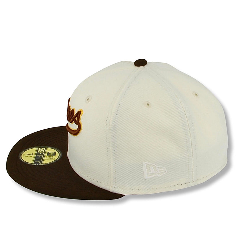 San Diego Padres Signature Script x New Era Fitted Hat – Caliwearsd