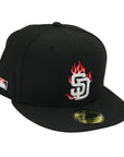 San Diego Padres Red Flame Logo Baseball Hat