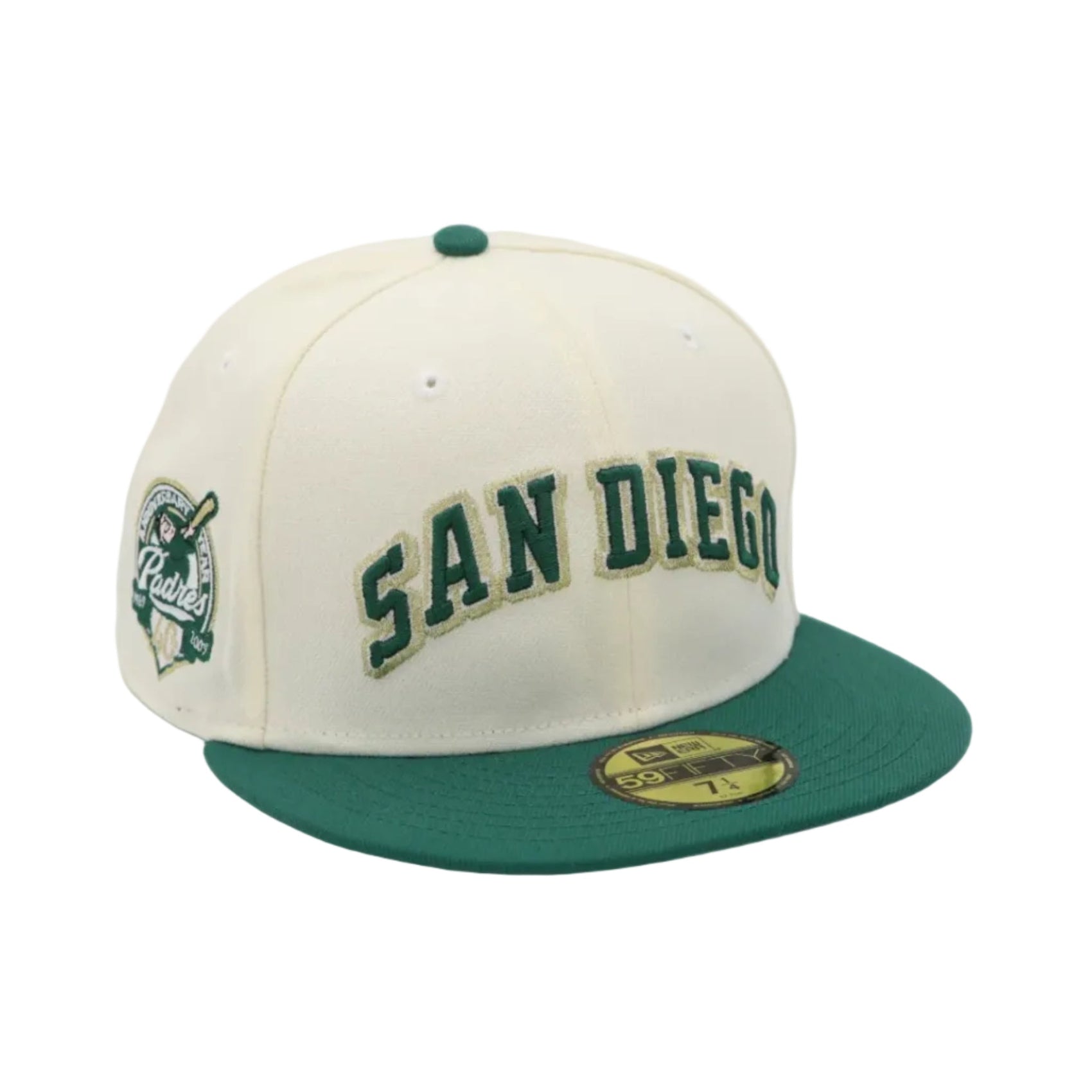 Baseball cap with 'San Diego' and team logo on a white background