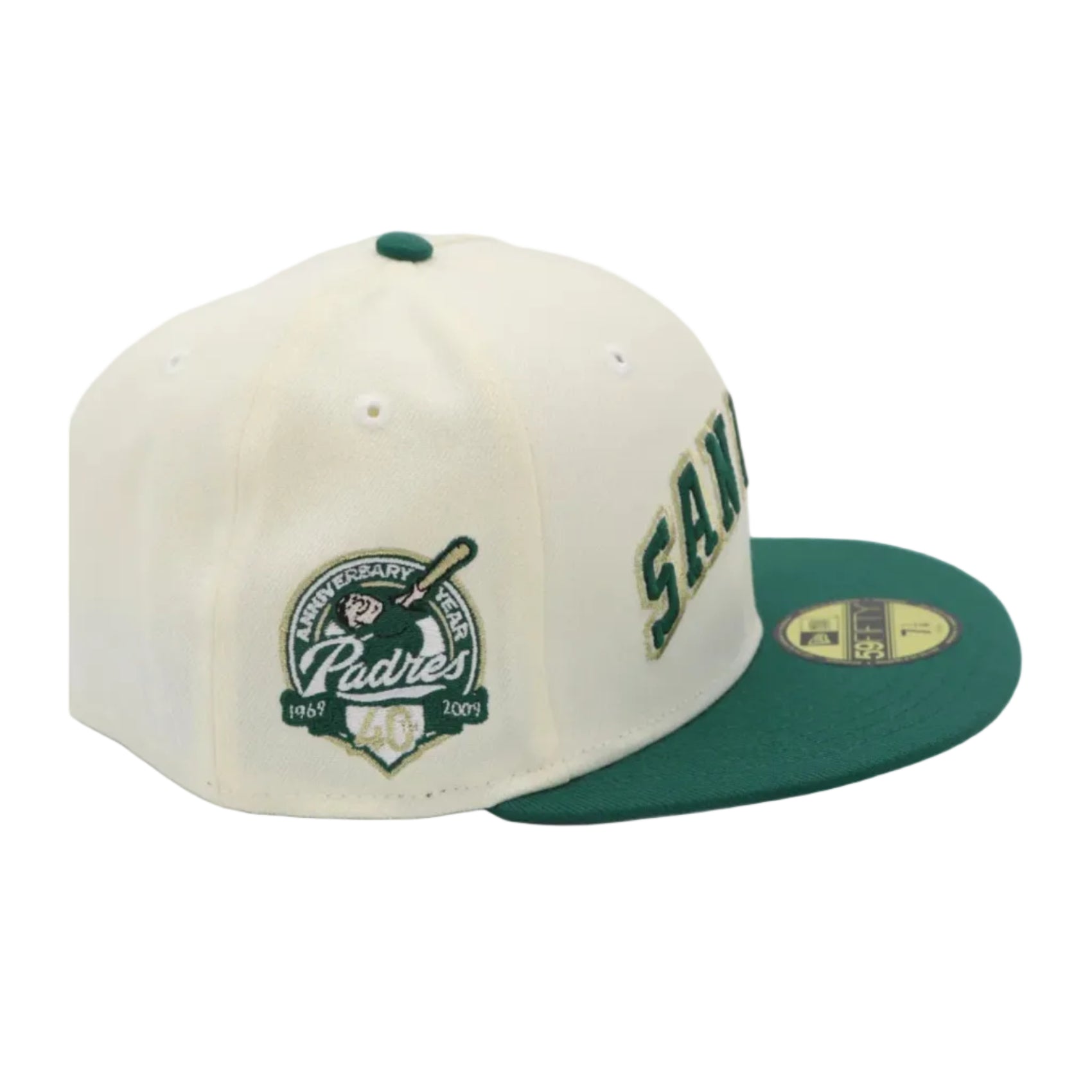 Baseball cap with Padres logo on a white background