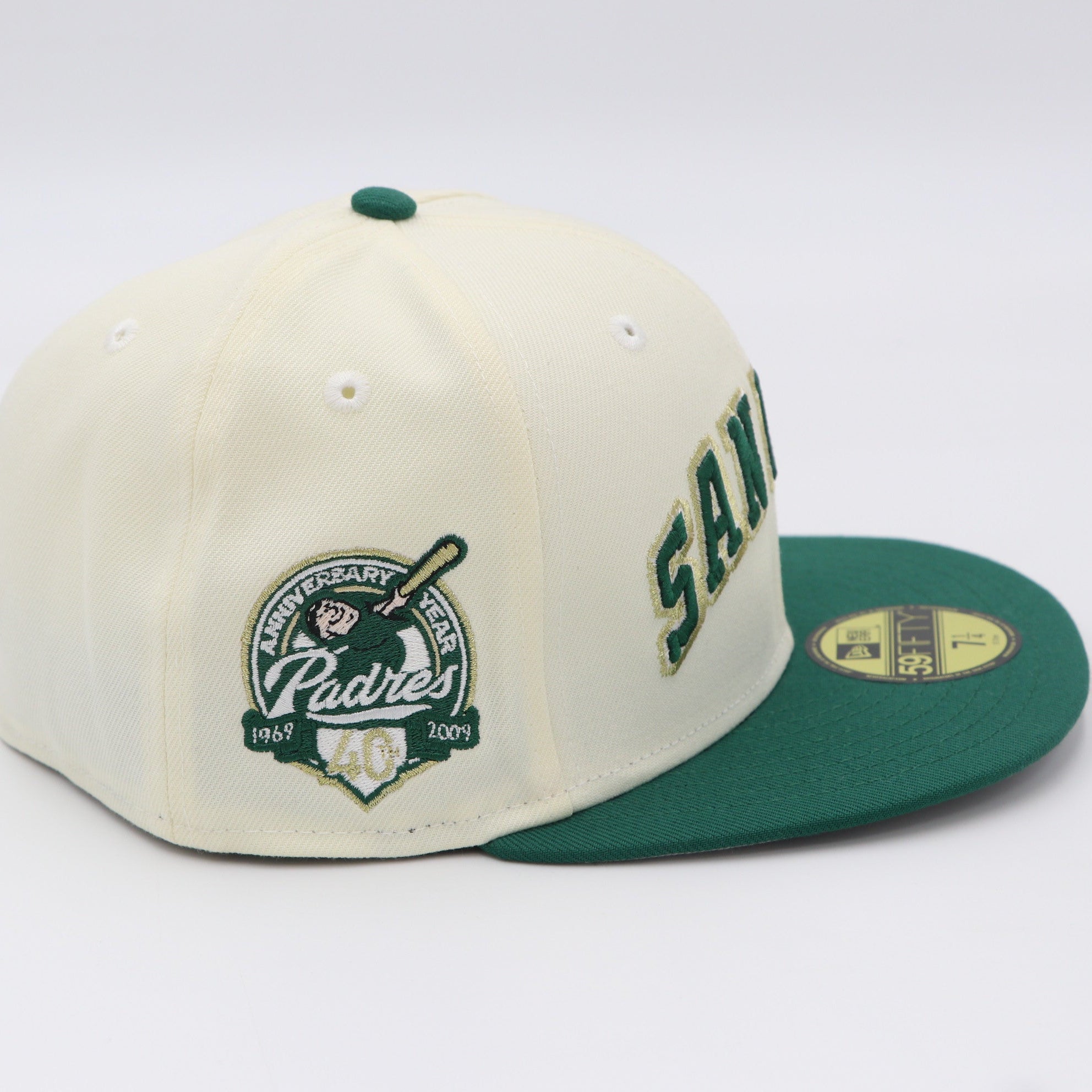 Baseball cap with Padres logo on a white background