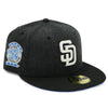 NewEra 59Fifty Padres Grey/Black 25th Ann