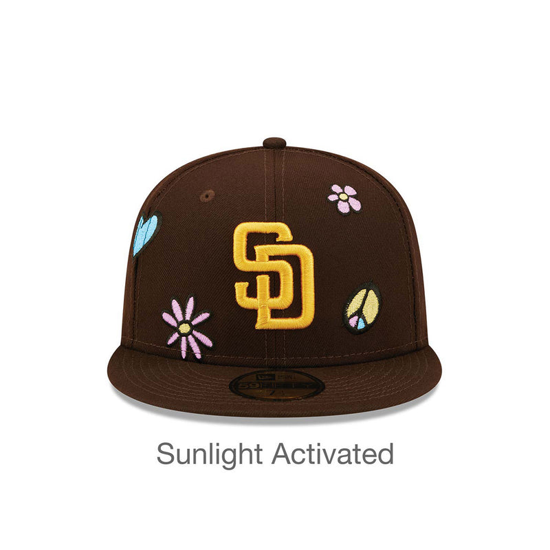Men's San Diego Padres New Era Brown Mesh Fresh 9FIFTY Snapback Hat
